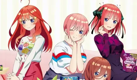 Gotoubun no Hanayome anuncia una colaboración con una línea de dulces