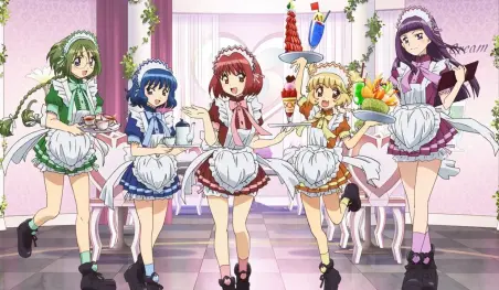 Las chicas de Tokyo Mew Mew New visten atuendos de maid en un nuevo visual