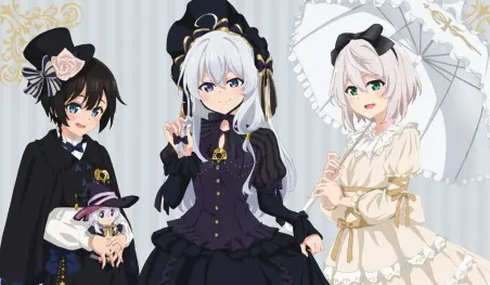 Majo no Tabitabi: Las chicas visten elegantes atuendos para una colaboración
