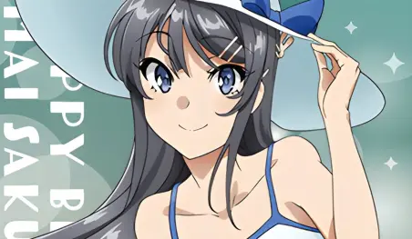 Seishun Buta Yarou: Mai Sakurajima celebrará su cumpleaños con un sorteo de productos
