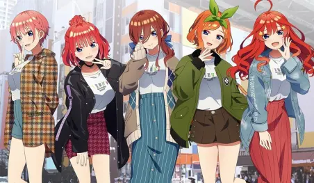 Las chicas de Gotoubun no Hanayome inspirarán una línea de ropa juvenil