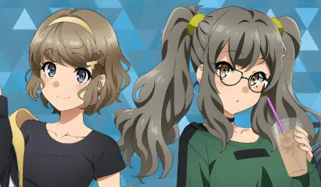 Seishun Buta Yarou: Las chicas visten geniales atuendos para nuevos productos