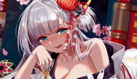 Un estudiante de China proyectó su sensual fondo de escritorio de Azur Lane