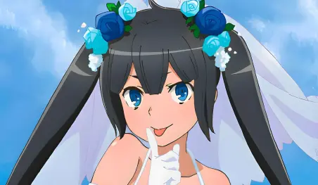 DanMachi: Las chicas visten sensuales vestidos de novia para una colaboración