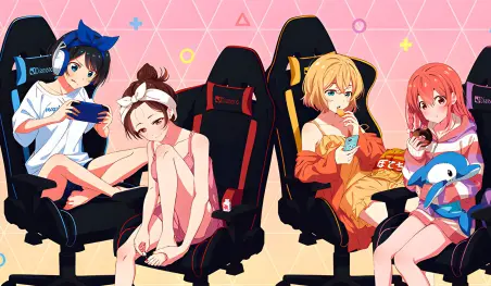 Kanojo, Okarishimasu: Las chicas posan con sillas gamer para nuevos productos