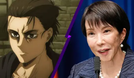 Ministra de Japón cita a Eren Yeager para pedir dinero a Arabia Saudita
