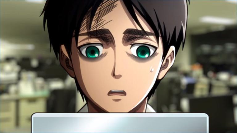 Levi y Eren protagonizan un comercial de gotas para los ojos