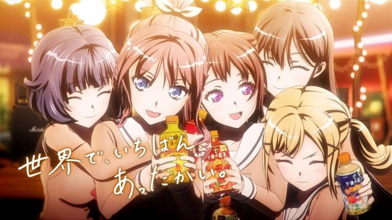BanG Dream! colabora en un comercial de bebidas