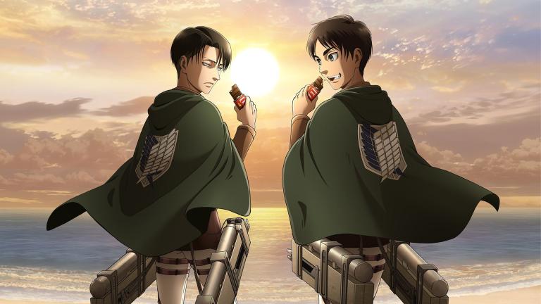 Shingeki no Kyojin colabora con una marca de barras de chocolate