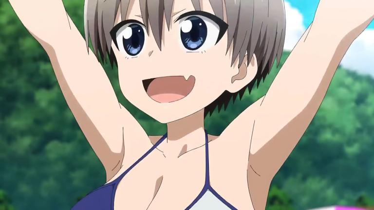 Uzaki-chan wa Asobitai!: Uzaki se viste de porrista para una sensual manta