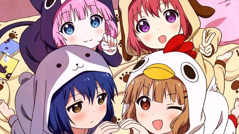 Yuru Yuri: Chinatsu y Kyouko protagonizan un cartel de distanciamiento social