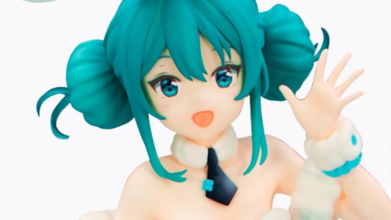 Hatsune Miku se viste de conejita en una hermosa figura
