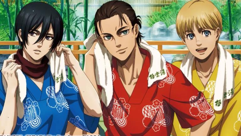Shingeki no Kyojin colabora con complejos de aguas termales