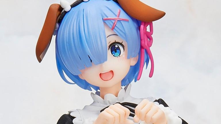 Re:Zero: Rem viste adorables accesorios caninos para una figura