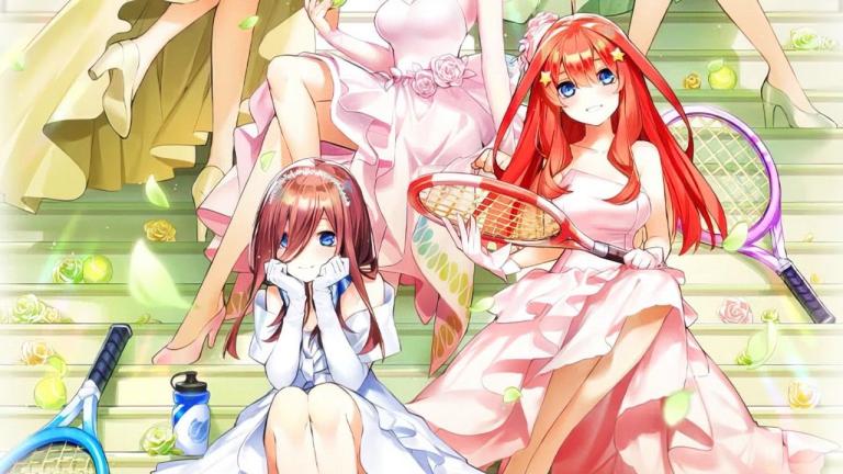 Gotoubun no Hanayome revela más detalles de su colaboración con un juego de tenis