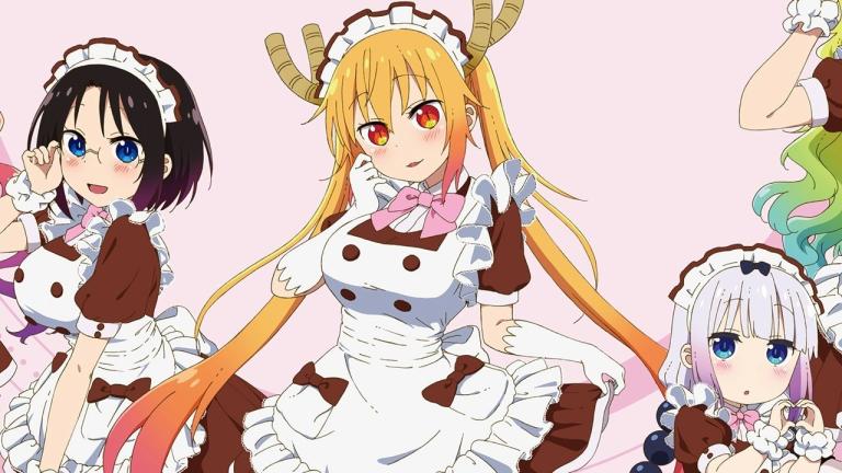 Las chicas de Kobayashi-san Chi no Maid Dragon se visten de maids para una cafetería