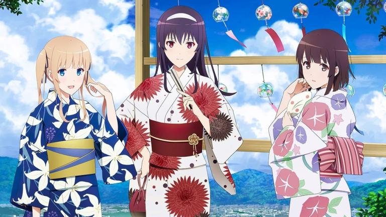 Las chicas de Saekano visten hermosos yukata para una colaboración