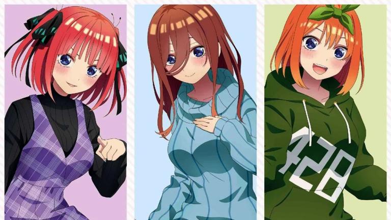 Gotoubun no Hanayome: Las quintillizas visten atuendos casuales para una línea de productos