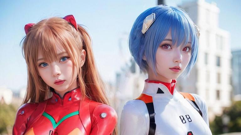IA vuelve reales a las chicas de Evangelion